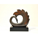 銅雕花樣天鵝擺飾雕塑 (y14880立體雕塑.擺飾 立體擺飾系列-動物、人物系列)
